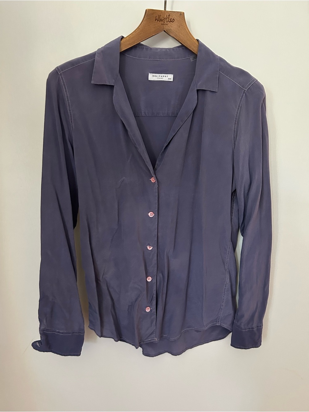Equipment Silk Button-Down Shirt in Dusty Lavender